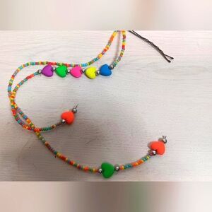 🍒 Handcrafted Hair Beaded Jewelry About 9"🐥